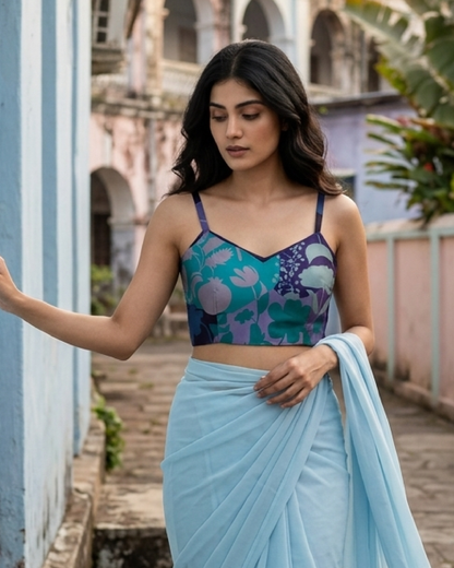 Lovely Floral Organza Blouse