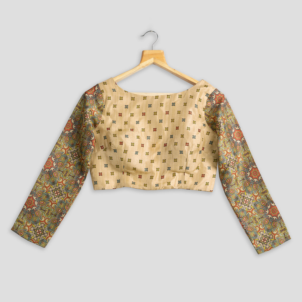 Madhuvanii Printed Silk Blouse