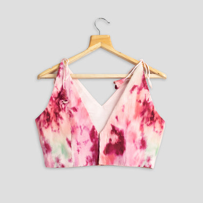 Best Selling Tie Dye Pleated Blouse