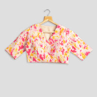 Trendy Tie Dye Pleated Blouse