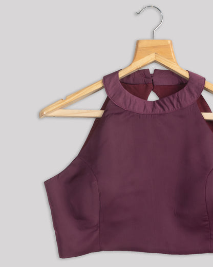 Classic Plain Imported Satin Blouse