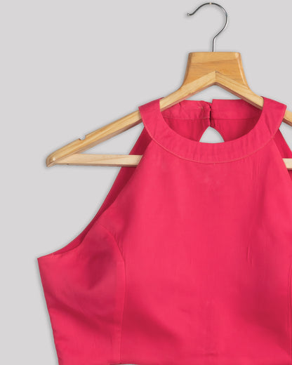 Classic Plain Imported Satin Blouse
