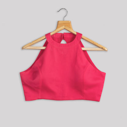 Classic Plain Imported Satin Blouse