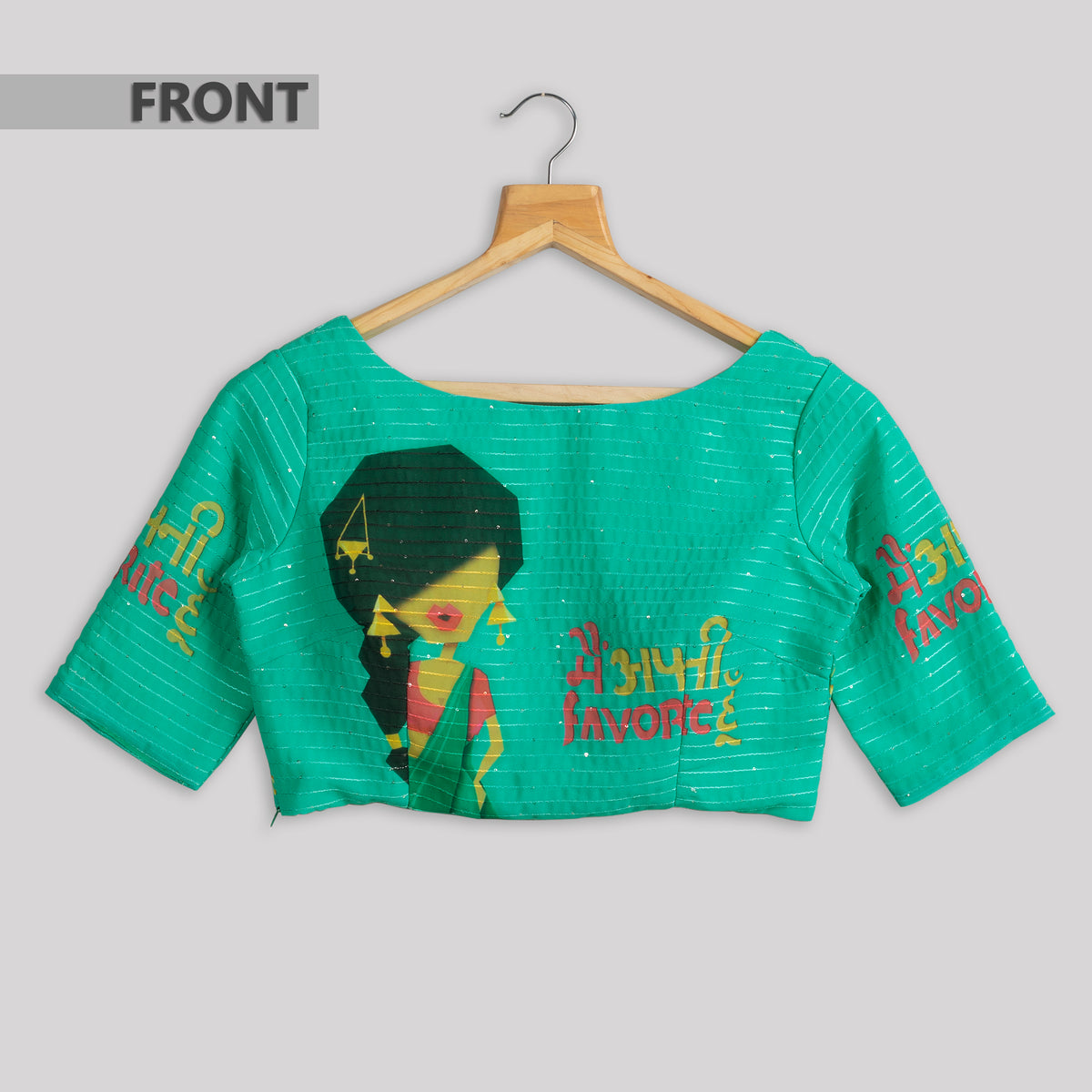 Trendy Quirky Embroidery Blouse