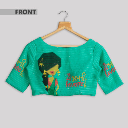 Trendy Quirky Embroidery Blouse