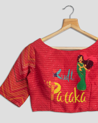 Trendy Quirky Embroidery Blouse