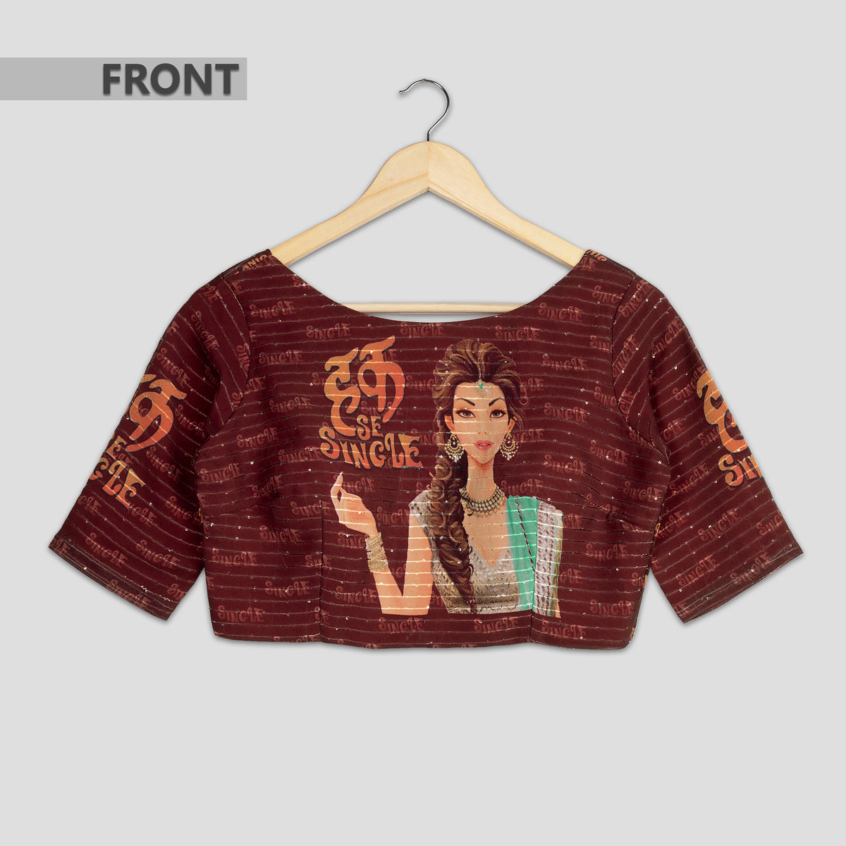 Trendy Quirky Embroidery Blouse