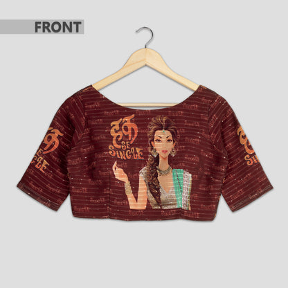 Trendy Quirky Embroidery Blouse