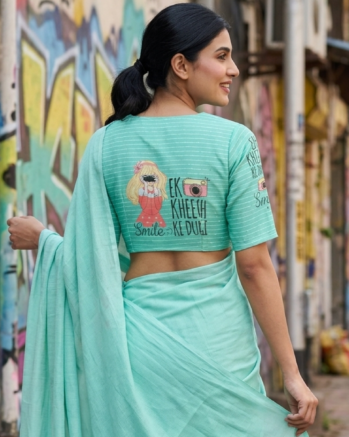 Trendy Quirky Embroidery Blouse