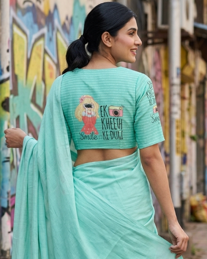 Trendy Quirky Embroidery Blouse