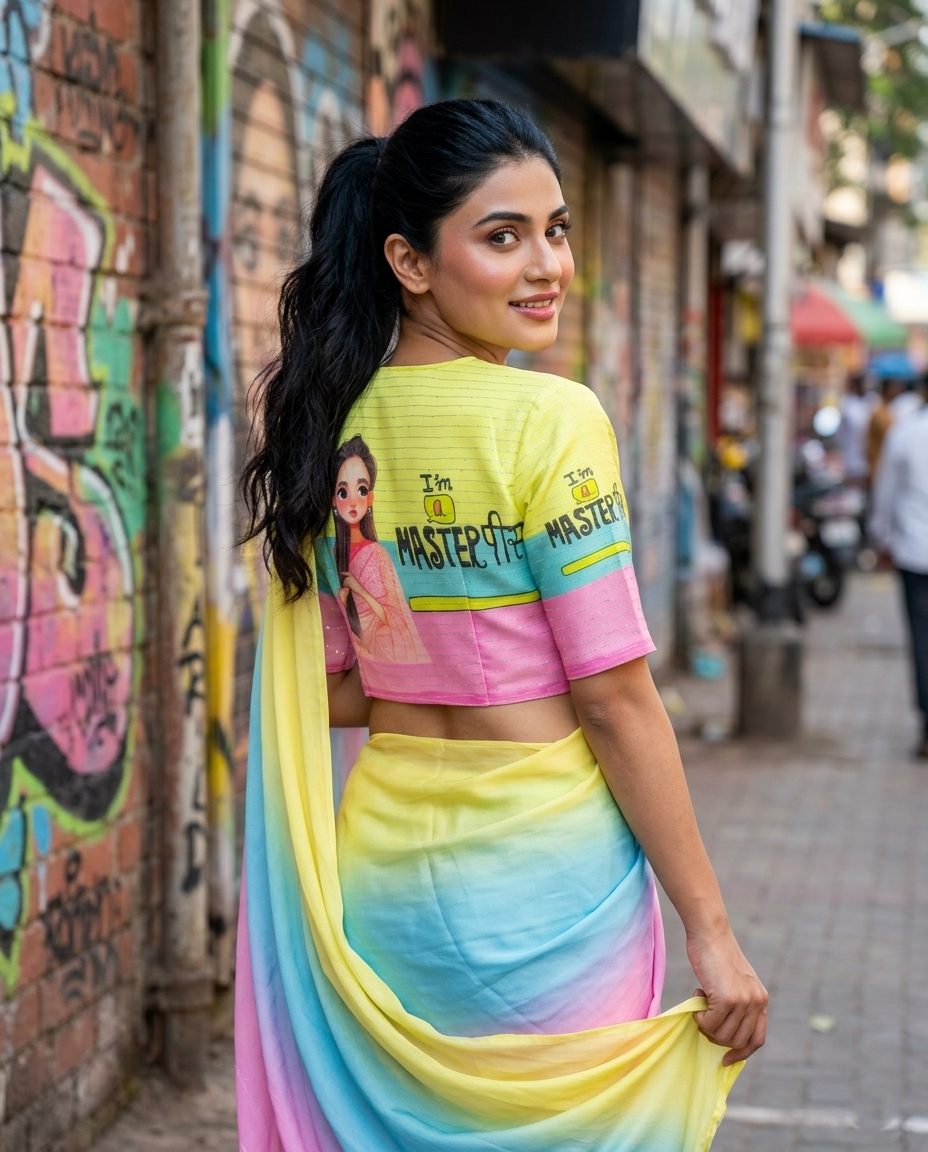 Master Piece Quirky Embroidery Blouse