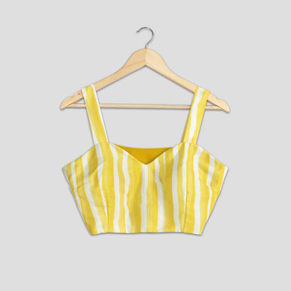 Stylish Stripes Silk Blouse