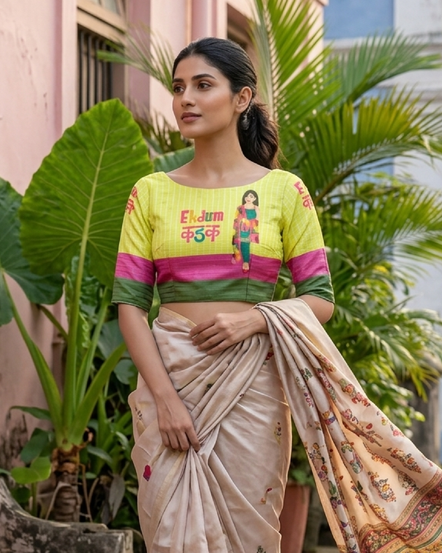 Quirky Georgette Blouse For Glamorous Style