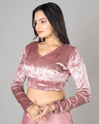 Velvet Blouse: Harmonizing Elegance in Every Stitch