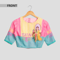 Quirky Backless Beauty With Embroidery Blouse