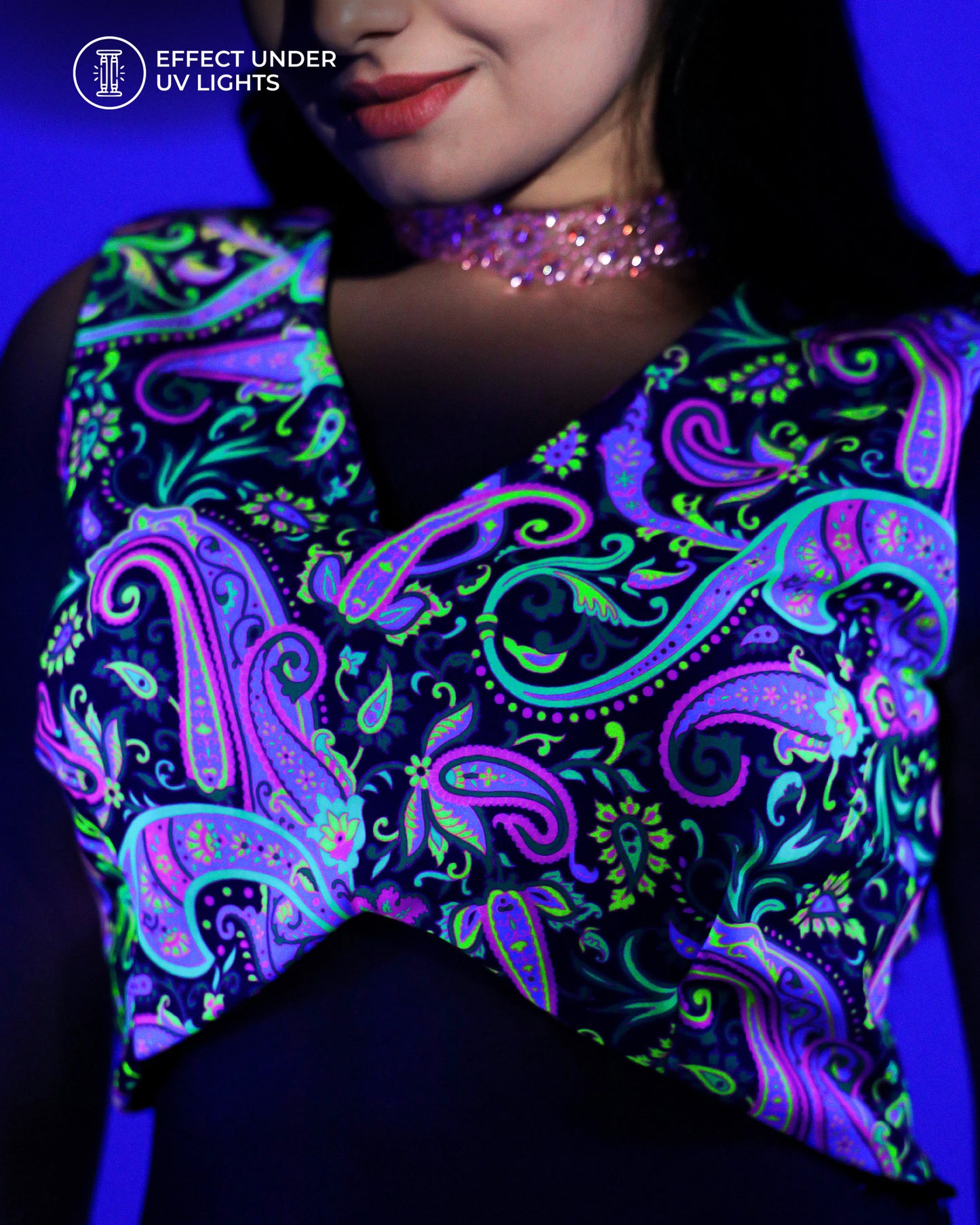 Strike a Pose In Neon: Paisley Print Blouse
