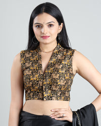 Art Meets Fashion: Kalamkrii Print Sleeveless Blouse