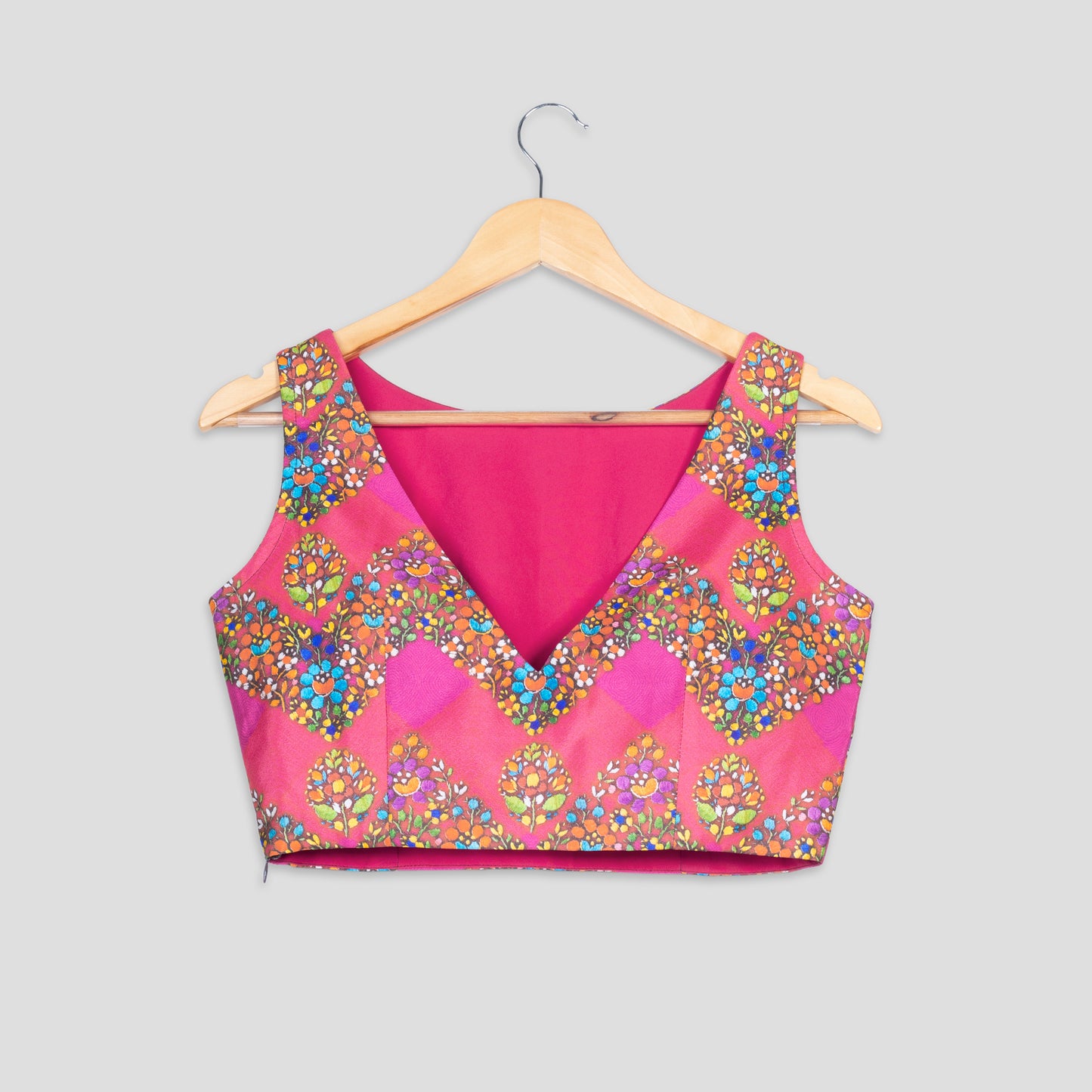 Blooming Beauty: Floral Sleeveless Blouse