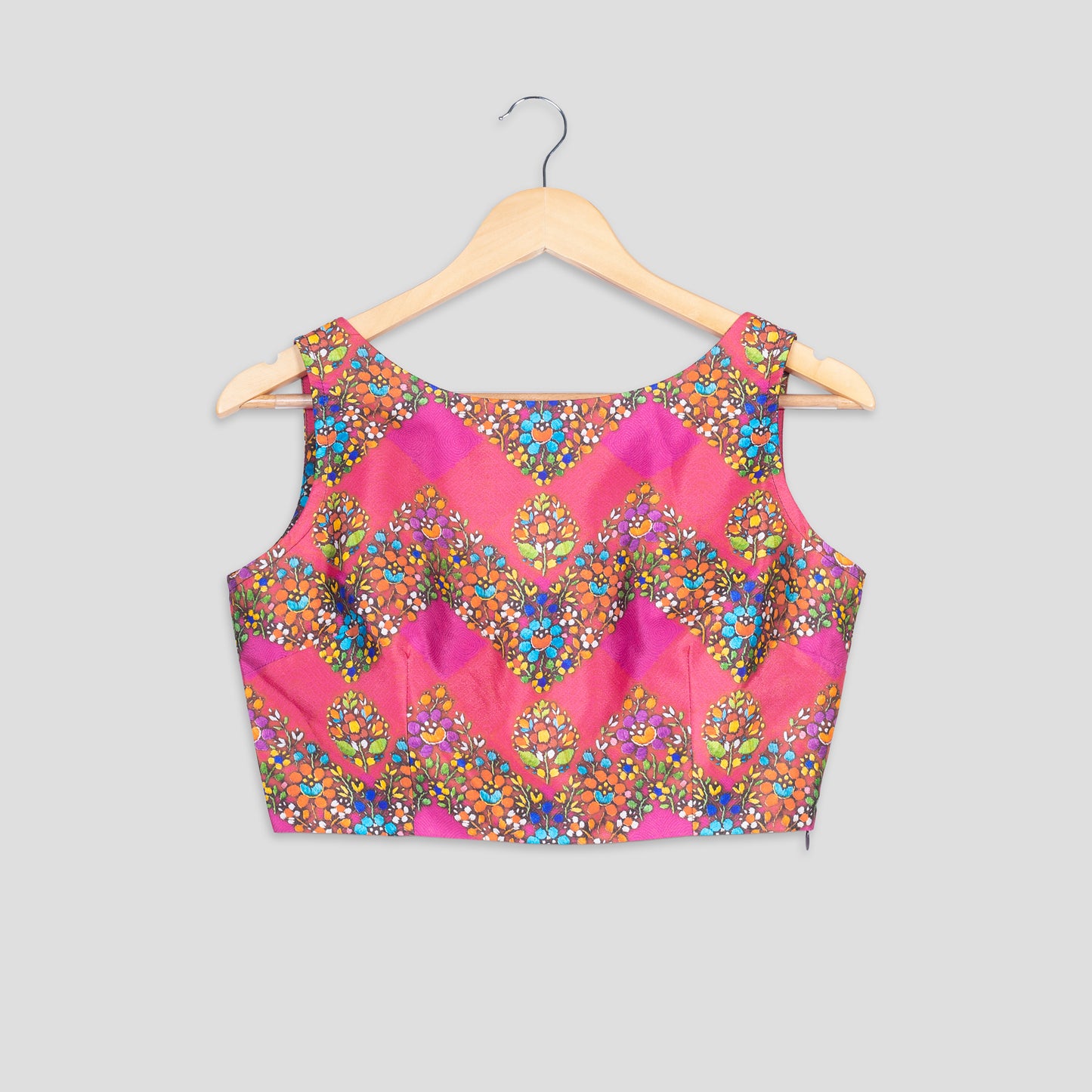 Blooming Beauty: Floral Sleeveless Blouse