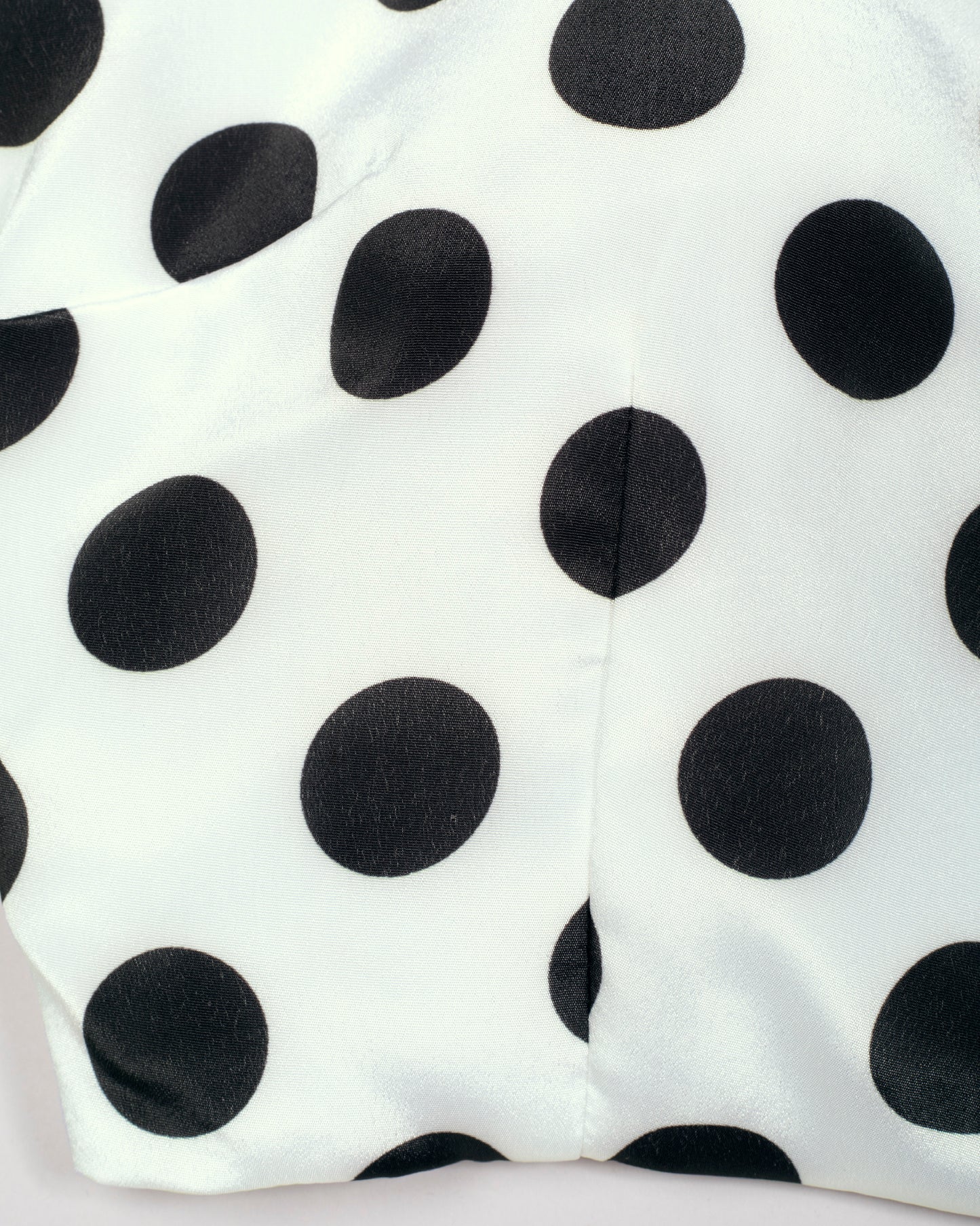 Trendy Polka Dots Black And White Sleeveless Blouse