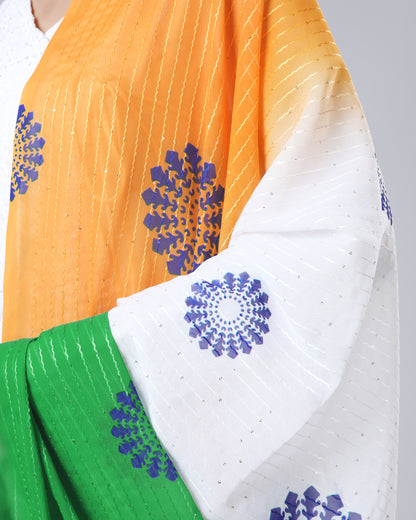 Pride of India Tricolor Shine Dupatta