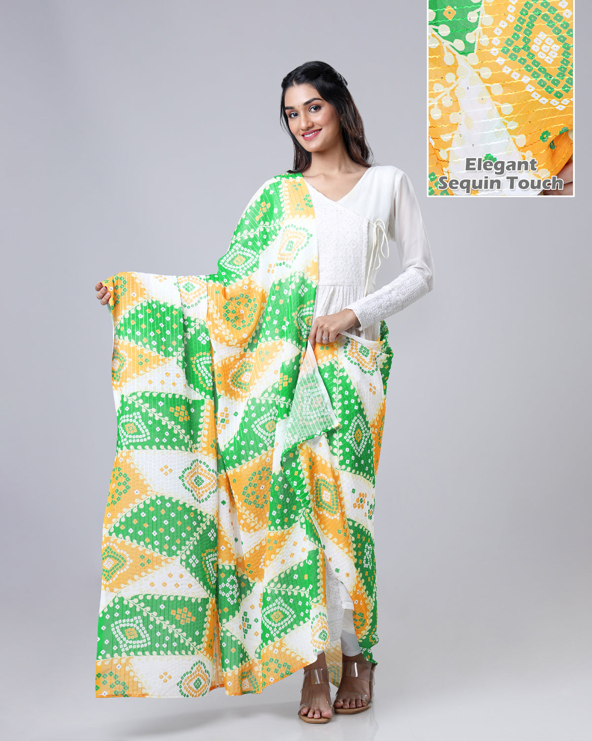India Swag Tri-Color Dupatta