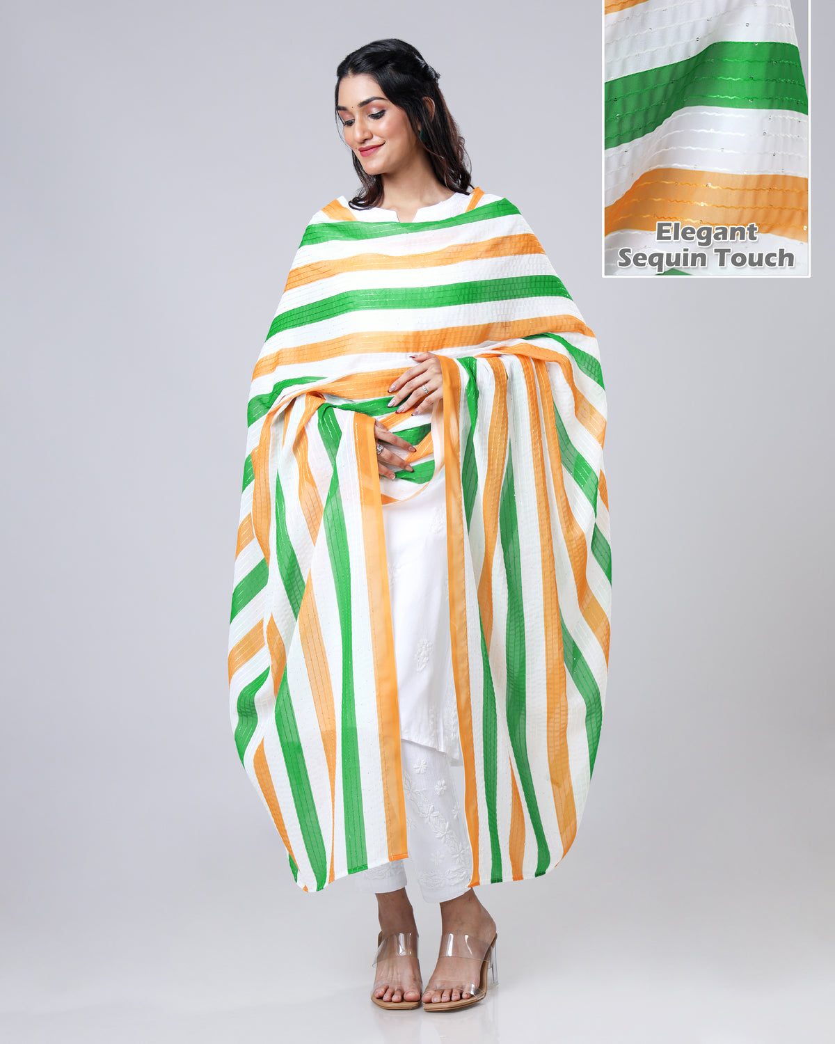 Azadi Rang Trishade Dupatta