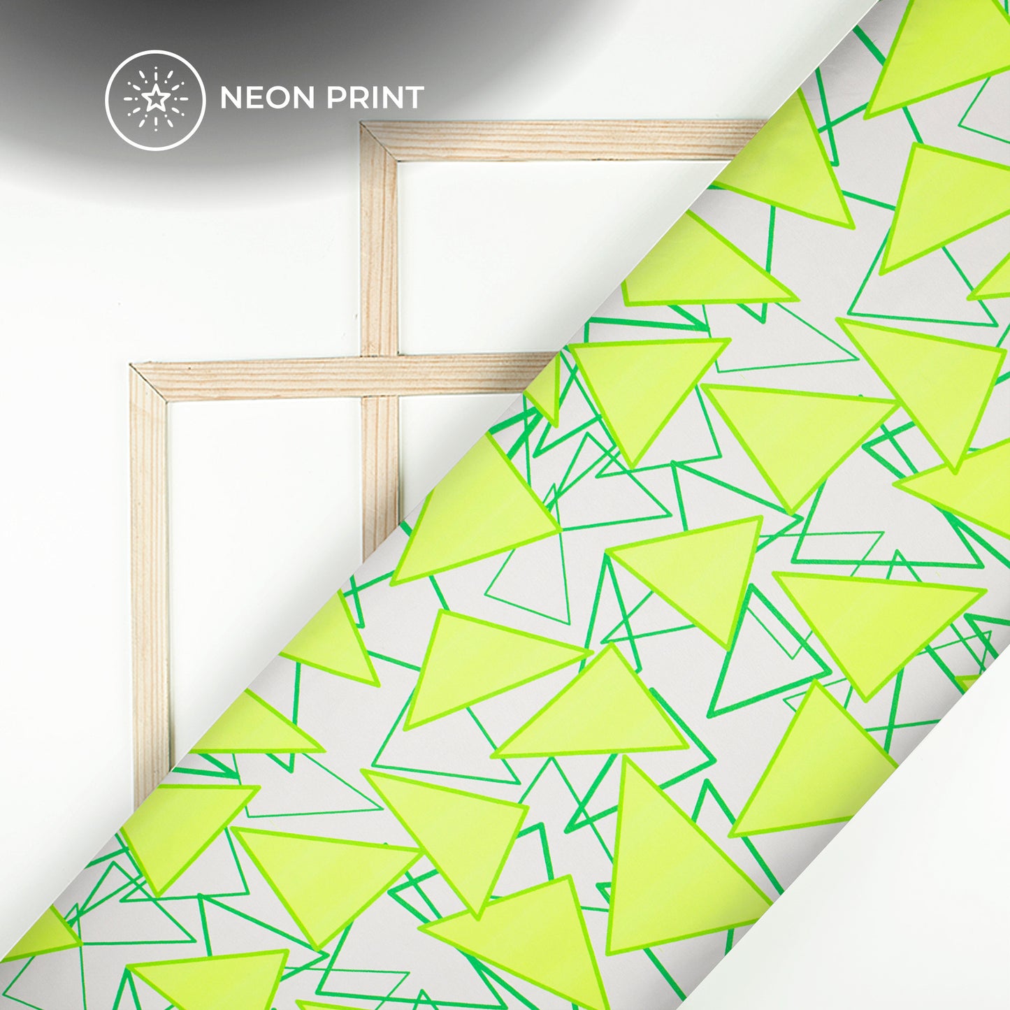 Neon Glow-Up: Vibrant Digital Print Japan Satin Fabric