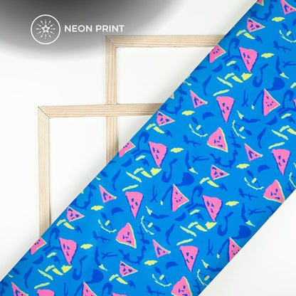 Neon Delightful: Bright Digital Print Crepe Silk Fabric