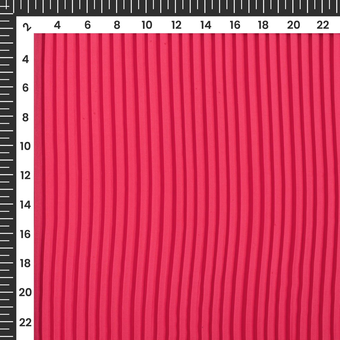 Classic Hot Pink Plain Pleated Imported Satin Fabric