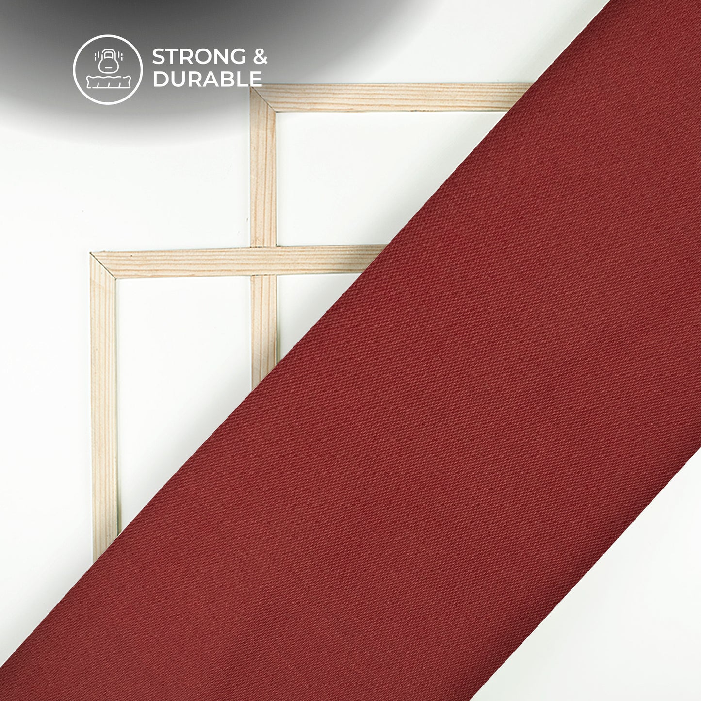 Maroon Plain Soft Touch Cotton Shirting Fabric (Width 58 Inches)