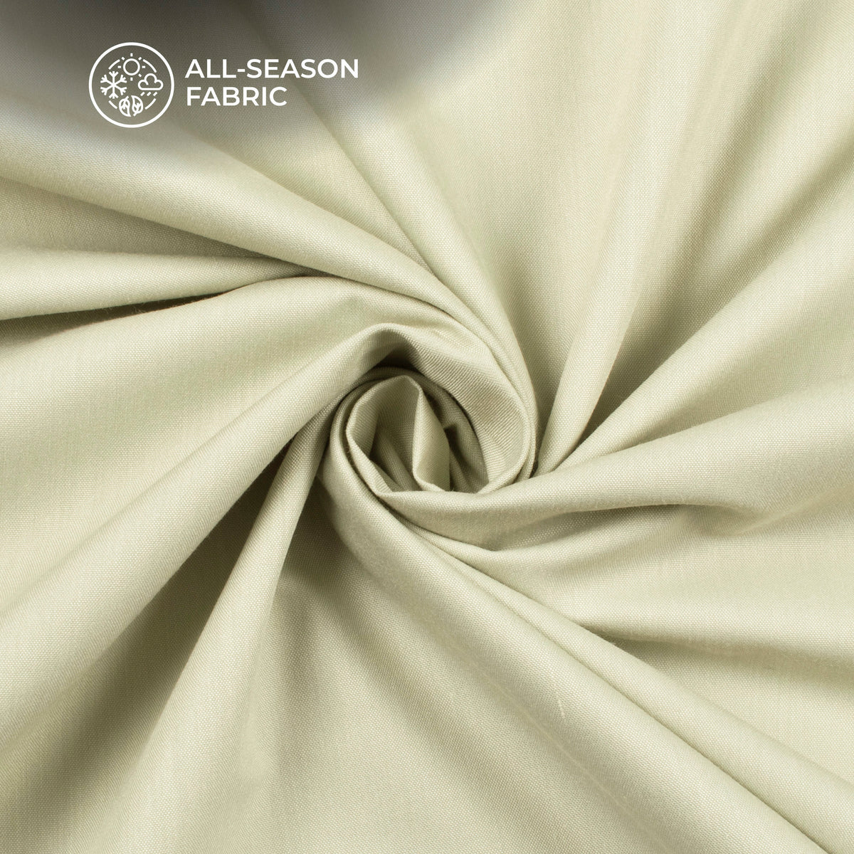 Olive Green Plain Soft Touch Cotton Shirting Fabric (Width 58 Inches)