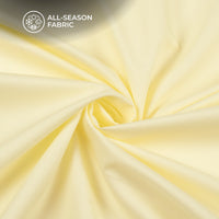 Banana yellow Plain Soft Touch Cotton Shirting Fabric (Width 58 Inches)