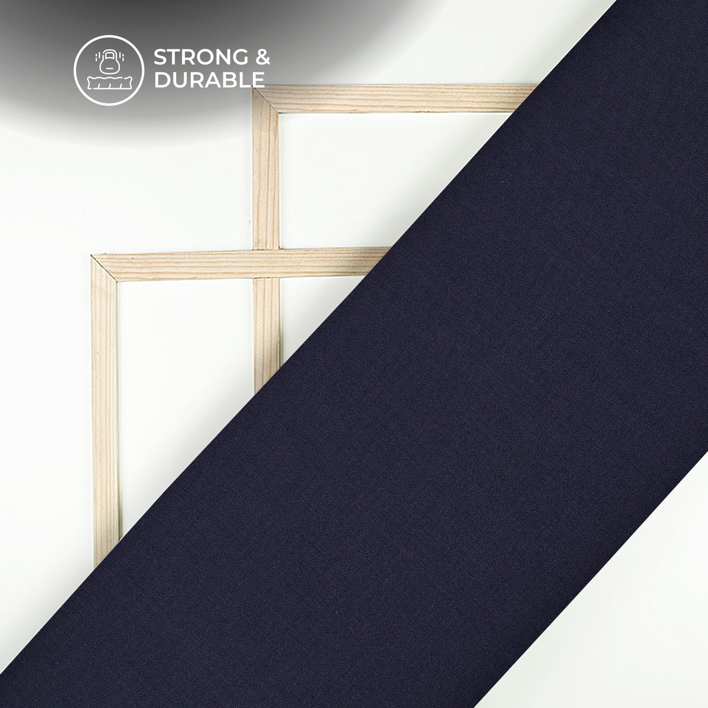 Navy Blue Plain Soft Touch Cotton Shirting Fabric (Width 58 Inches)