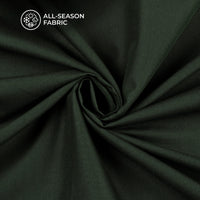 Dark Green Plain Soft Touch Cotton Shirting Fabric (Width 58 Inches)