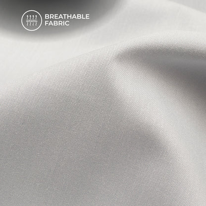 Light Blue Plain Soft Touch Cotton Shirting Fabric (Width 58 Inches)