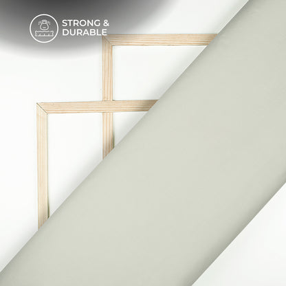 Light Pistachio Green Plain Soft Touch Cotton Shirting Fabric (Width 58 Inches)