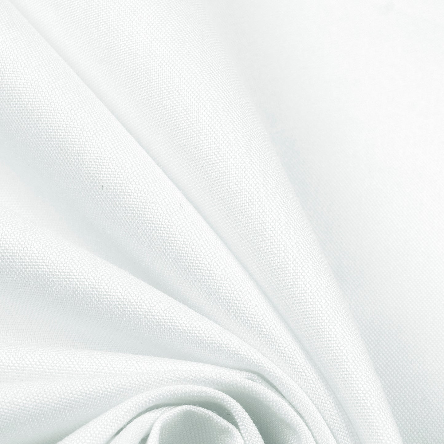 Bright Cream Plain Soft Touch Cotton Shirting Fabric (Width 58 Inches)