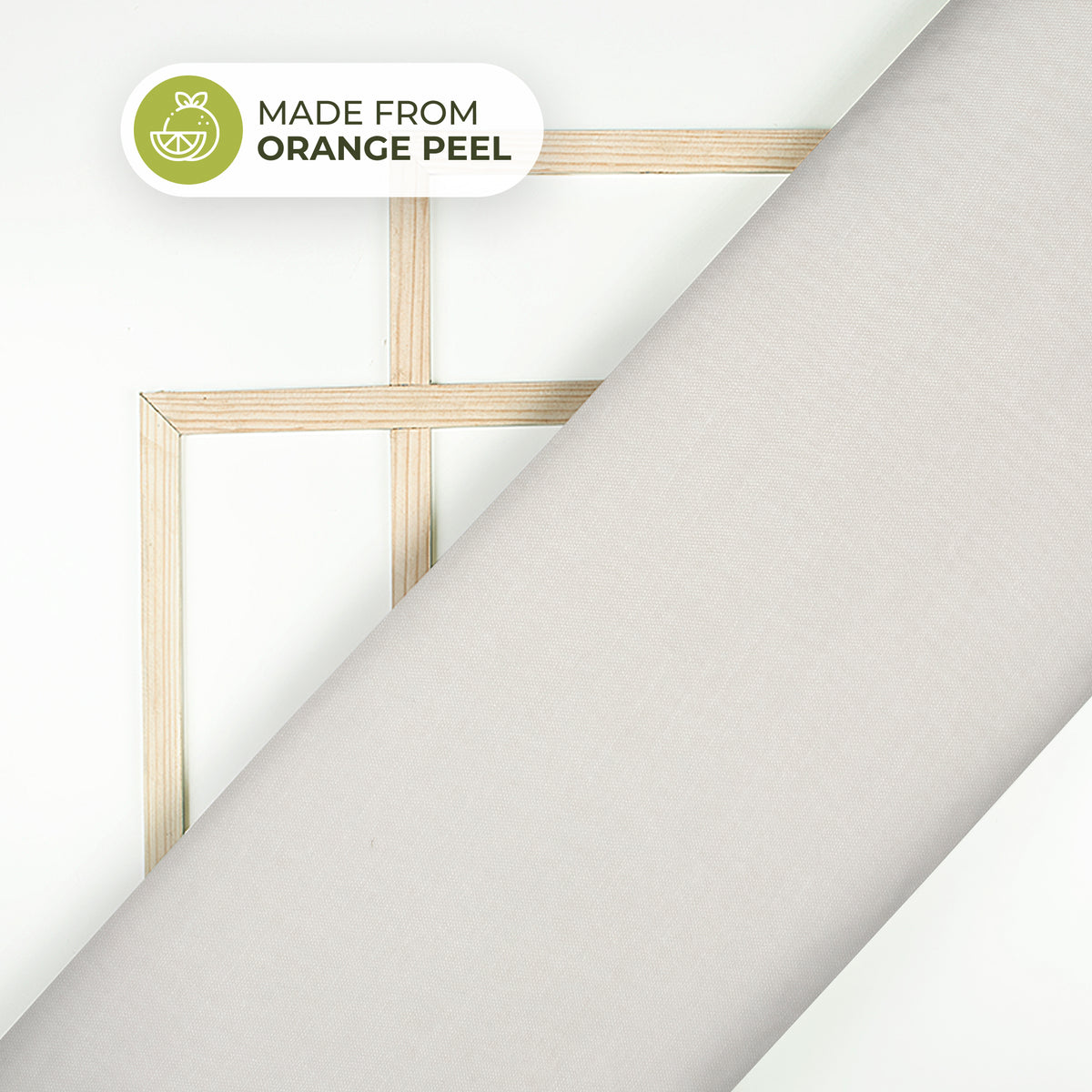 White Dyeable Sustainable Orange Fabric
