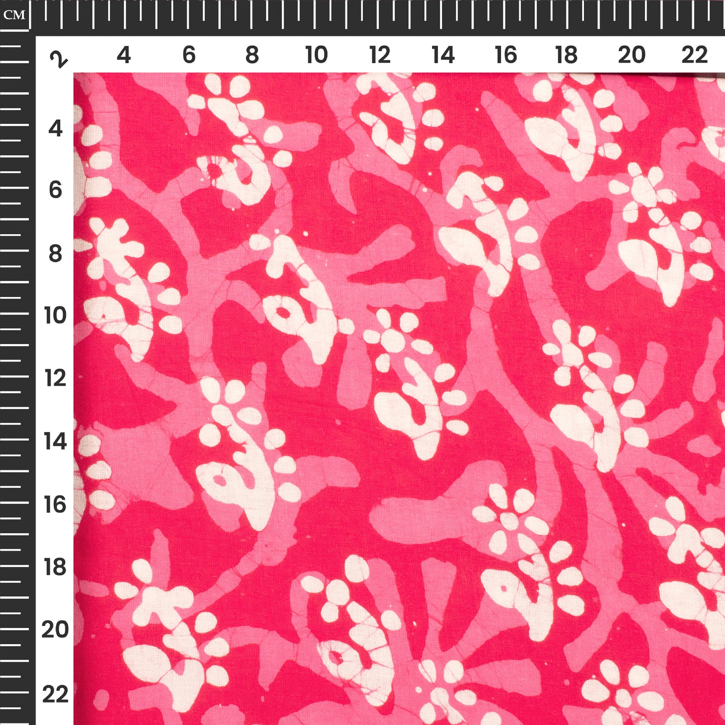 Pink Quirky Handblock Pure Cotton Fabric