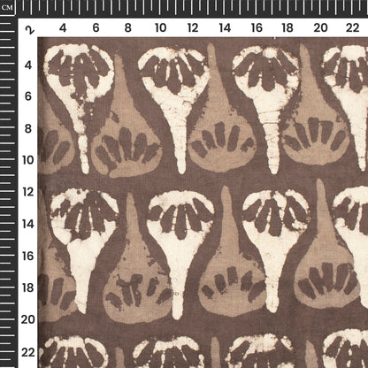 Davy's Gray Quirky Handblock Pure Cotton Fabric