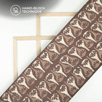 Davy's Gray Quirky Handblock Pure Cotton Fabric