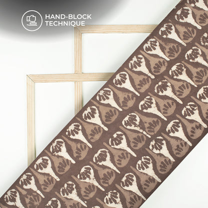 Davy's Gray Quirky Handblock Pure Cotton Fabric