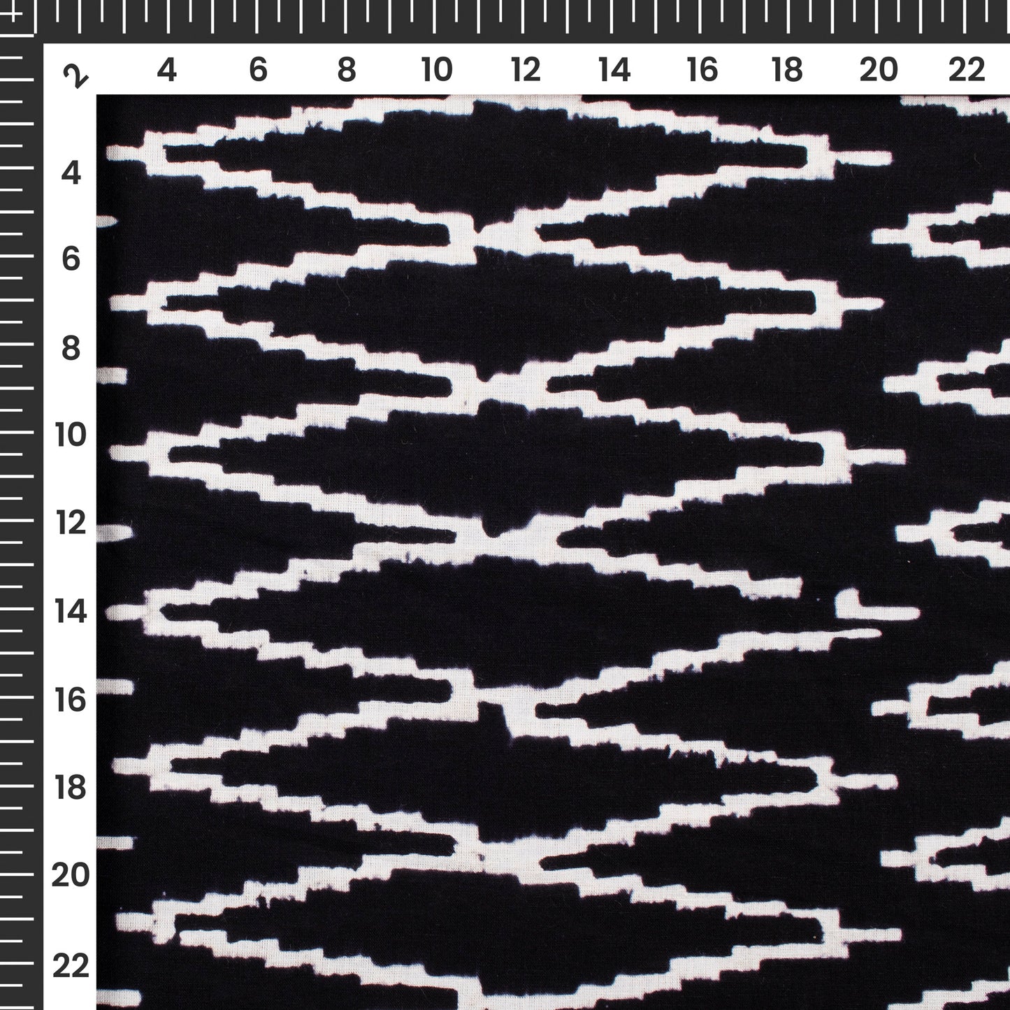 Monochrome Handblock Pure Cotton Fabric