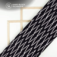 Monochrome Handblock Pure Cotton Fabric