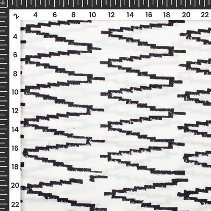 Monochrome Handblock Pure Cotton Fabric