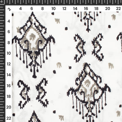 Monochrome Handblock Pure Cotton Fabric