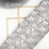 Monochrome Handblock Pure Cotton Fabric