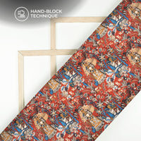 Kalamkari Print Handblock Pure Cotton Fabric