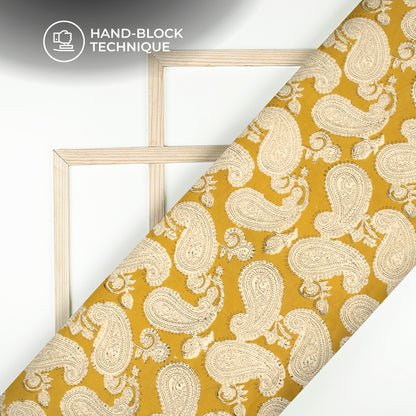 Natural Dye Handblock Pure Cotton Fabric
